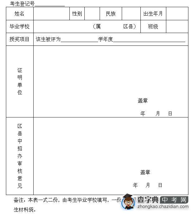 09年优秀少先队员、优秀少先队长、优秀共青团员、优秀共青团干部升学加分审批表1