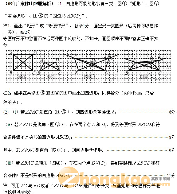 全国中考数学压轴题精选精析（11）2