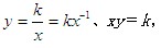 反比例函数的一般形式1