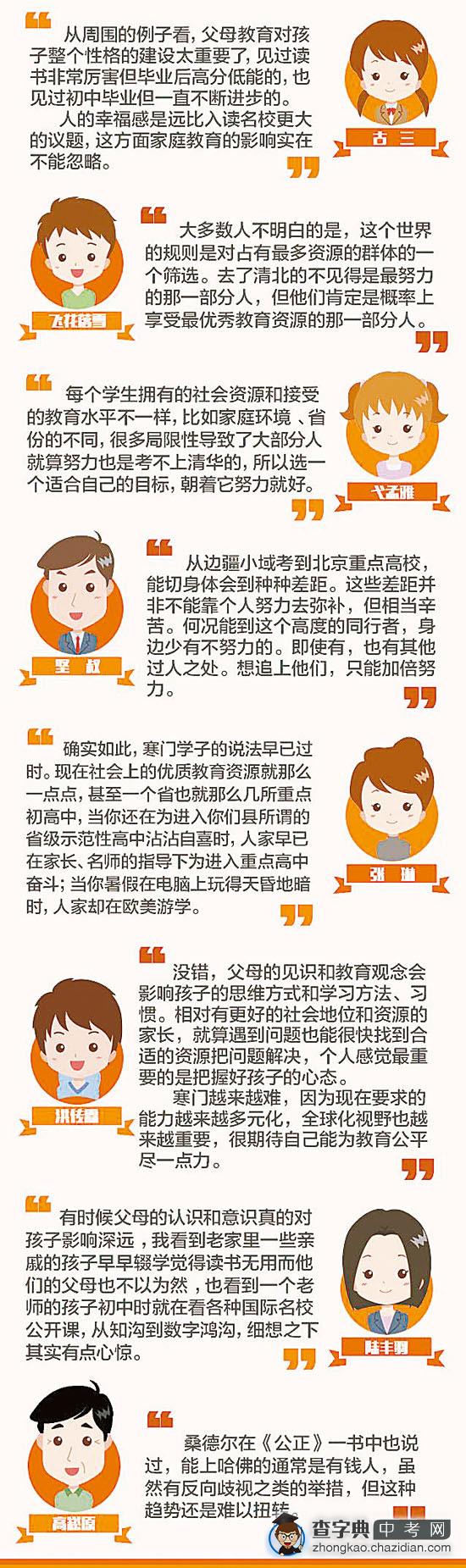 中考家长：努力就可以上清华北大吗2