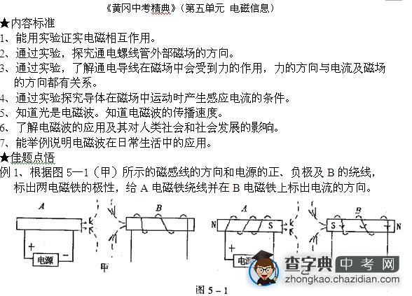 中考精典第5单元电磁信息1