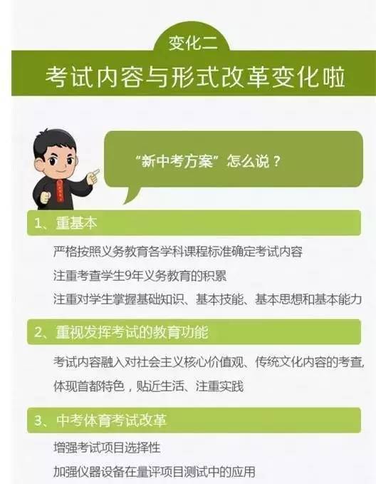 2018中考家长必读,中考考试内容与行使改革变化1