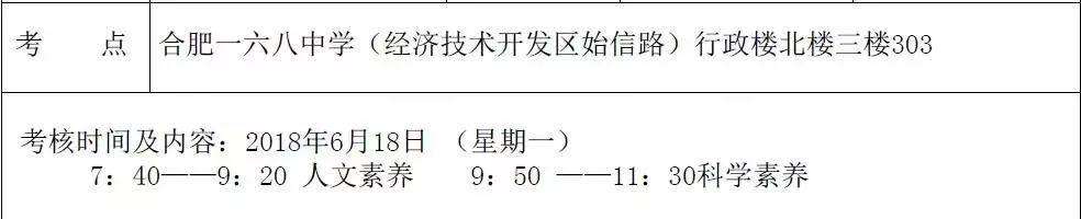 2019年合肥中考一六八中学自主招生相关问题汇总2
